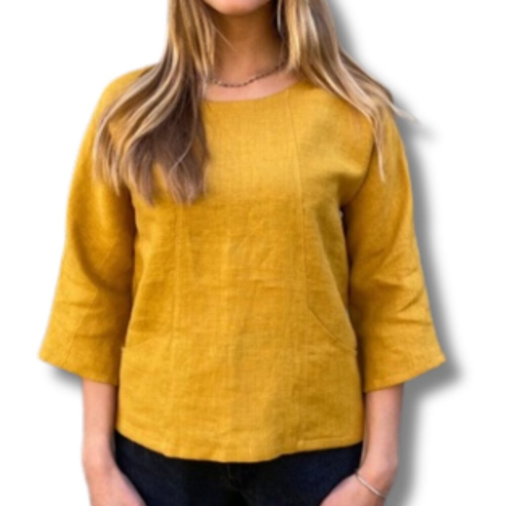 ANTONIO MELANI Golden Yellow Blouse